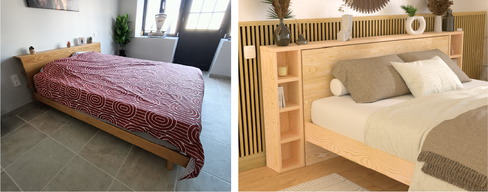 headboard with storage